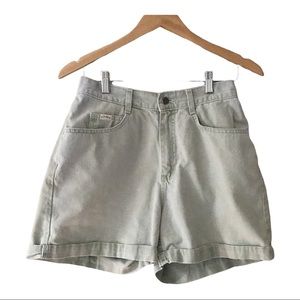 Lee Riders Vintage Women’s High Rise Denim Shorts, Light Sage Green, Size 10 EUC